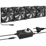 Buby - ventilateur de botier 120 mm - 12 v - avec contrle de la vitesse - ventilateur pc - sans balais ...