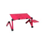 Bureau ordinateur portable modulable 360 de 42 cm x 26 cm pour lit avec support souris rouge hobby tech ...