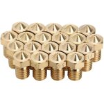 Buse d'extrudeuse en laiton m6 pour imprimante 3d, 20 pices, haute qualit, 0. 4mm, v6, 1. 75mm