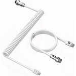 C01 c�ble de clavier spiral�, pro customized usb c c�ble pour clavier m�canique, clavier de jeu c�ble, ...