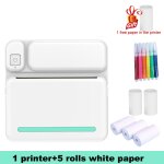 C19 mini imprimante thermique portable photo poche imprimante d'tiquettes thermiques 58mm impression ...