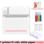 C19 mini imprimante thermique portable photo poche imprimante d'tiquettes thermiques 58mm impression ...