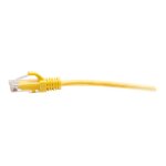 C2g 7ft (2. 1m) cat6a snagless unshielded (utp) slim ethernet network patch cable - yellow - cordon de ...