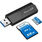 C307 lecteur de cartes portable usb 3. 0 pour sd, sdhc, sdxc, microsd, microsdhc, microsdxc, avec design ...