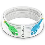 Ca�ble fibre optique freebox - 30m - renforce� avec blindage kevlar - rallonge / jarreti�re fibre optique ...