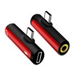 Cble 2 en 1 type c vers type c et adaptateur otg 3. 5mm, prise en charge de la charge et sortie audio, ...