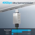 Câble 240 w usb - c vers usb - c pour thunderbolt 4 (0, 5 m) transfer de données 40gpbs, ecran 8k / dual ... Câble 240 w usb - c vers usb - c pour thunderbolt 4 (0, 5 m) transfer de données 40gpbs, ecran 8k / dual ...