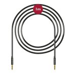 Cble aux 3. 5mm cble audio - cble jack 1m pour casque, couteurs, apple iphone ipod & ipad, echo dot, ...