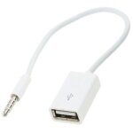 Câble adaptateur ak290 mini jack 3. 5mm aux vers usb otg, jl633 Câble adaptateur ak290 mini jack 3. 5mm aux vers usb otg, jl633