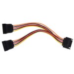 C�ble adaptateur d'alimentation pour disque dur sata 1 � 2, port s�rie, extension et s�parateur de cordon ...