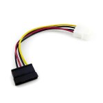 Cble adaptateur d'alimentation ide 4 broches mle vers srie ata sata 15 broches femelle lp4 femelle ...