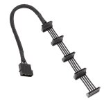 Cble adaptateur de cble d'alimentation sata ide 1 a 5, sparateur de 4 broches, pas de 4cm, cble de ...