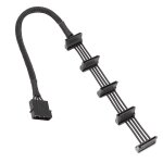 Cble adaptateur de cble d'alimentation sata ide 1 a 5, sparateur de 4 broches, pas de 4cm, cble de ...