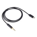 Cable adaptateur audio usb - c / type - c vers 3, 5 mm male de 1 m (noir)