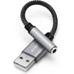 Câble adaptateur audio usb vers jack 3, 5 mm femelle, convertisseur stéréo usb mâle vers jack auxiliaire ... Câble adaptateur audio usb vers jack 3, 5 mm femelle, convertisseur stéréo usb mâle vers jack auxiliaire ...