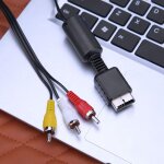 Câble adaptateur audio vidéo vers rca av de 1. 8m, pour console de jeu playstation2 / 3, câble adaptateur ... Câble adaptateur audio vidéo vers rca av de 1. 8m, pour console de jeu playstation2 / 3, câble adaptateur ...