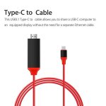 C�ble adaptateur de charge audio vid�o hd 4k x 2k de type c vers hdmi, pour samsung galaxy note 8 lg ...