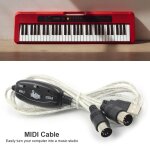 Câble adaptateur de clavier électronique midi professionnel, usb, entrée sortie, pc à musique, fournitures ... Câble adaptateur de clavier électronique midi professionnel, usb, entrée sortie, pc à musique, fournitures ...