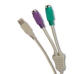 Cable adaptateur pour clavier et souris ps2 vers usb male Cable adaptateur pour clavier et souris ps2 vers usb male
