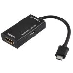 C�ble adaptateur court mhl micro usb vers hdmi a / v tv pour lg htc sony hdtv et samsung
