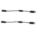 Cble adaptateur dtachable usb pour contrleurs xbox 360, 2 pices