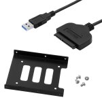 C�ble adaptateur de disque dur usb 3. 0 sata iii avec support de montage ssd, c�ble adaptateur sata vers ...