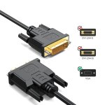 C�ble adaptateur dvi � dvi haute vitesse, fiche plaqu�e or, od4. 2, 1080p, 60hz, ligne de connexion pour ...