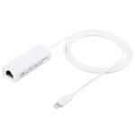 C�ble adaptateur ethernet 8 broches vers rj45 10 / 100 mbps pour iphone et ipad yonis