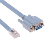 C�ble adaptateur ethernet rj45 vers port com rs232 db9 pour console, routeurs femelles en s�rie, pour ...