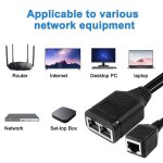 Cble adaptateur femelle 1  2, prise de vue rseau cent megabit rj45, sparateur rseau multifonctionnel ...
