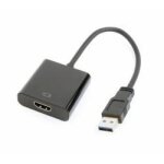 C�ble adaptateur gembird usb 3. 0 m�le vers hdmi femelle noir