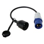 Cble adaptateur, h07rn - f 3g2. 5, 0. 4 m, 16 a / 230 v, 3680 w, cee vers type e, usage intrieur et ...