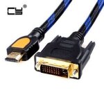 Cble adaptateur hdmi vers dvi d 24 + 1 broche 3d1080p pour lcd dvd hdtv xbox ps3, cble court 45cm