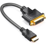 C�ble adaptateur hdmi vers dvi - hdmi m�le vers dvi femelle 24 + 5 - 1080p full hdtv 1920x1080 - contacts ...