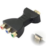 C�ble adaptateur hdmi vers rca - plaqu� or, noyau en cuivre pur, compatible 720p / 1080ip / 1080p, transmissio ...