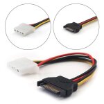 Câble adaptateur ide molex pour disque dur sata série ata, 4 broches, 15 broches, 1 pièce Câble adaptateur ide molex pour disque dur sata série ata, 4 broches, 15 broches, 1 pièce