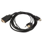 Cable adaptateur d'interface multimedia vga vers hd avec alimentation et son pour ordinateurs de bureau, ... Cable adaptateur d'interface multimedia vga vers hd avec alimentation et son pour ordinateurs de bureau, ...