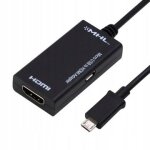 Cble adaptateur mhl micro usb hdmi tv full hd 1080p, jl424