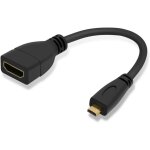 C�ble adaptateur micro hdmi m�le vers hdmi femelle 4k pour cam�ra hdtv 10 cm
