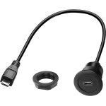 Câble adaptateur micro usb mâle vers femelle - montage fixe - 480 mbps - 5 v 2 a - installation de données ... Câble adaptateur micro usb mâle vers femelle - montage fixe - 480 mbps - 5 v 2 a - installation de données ...
