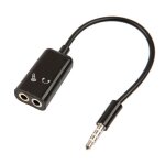 Câble adaptateur mini - jack 3. 5mm 1 mâle à 2 femelle pour ecouteurs casque micro Câble adaptateur mini - jack 3. 5mm 1 mâle à 2 femelle pour ecouteurs casque micro