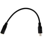 Cable adaptateur mini usb a 3, 5 mm tripolaire audio jack microphone pour camera gopro