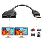 Câble adaptateur répartiteur hdmi - répartiteur hdmi 1 entrée 2 sorties hdmi mâle vers double hdmi femelle ... Câble adaptateur répartiteur hdmi - répartiteur hdmi 1 entrée 2 sorties hdmi mâle vers double hdmi femelle ...