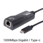 Câble adaptateur réseau ethernet lan, 1000mbps, noir, pour pc k, ordinateur portable, type - c usb - ... Câble adaptateur réseau ethernet lan, 1000mbps, noir, pour pc k, ordinateur portable, type - c usb - ...