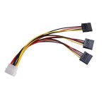 Câble adaptateur sata ide 4 broches mâle vers 3 ports, 22cm, répartiteur femelle, câble d'alimentation ... Câble adaptateur sata ide 4 broches mâle vers 3 ports, 22cm, répartiteur femelle, câble d'alimentation ...