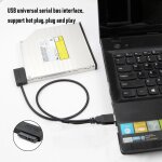 Câble adaptateur usb 2. 0 à sata universel, convertisseur 6 + 7 broches, connecteurs 13 broches pour ... Câble adaptateur usb 2. 0 à sata universel, convertisseur 6 + 7 broches, connecteurs 13 broches pour ...