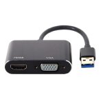Cble adaptateur usb 3. 0 vers hdmi et vga hdtv carte graphique externe pour ordinateur portable windows[gbp62 ...