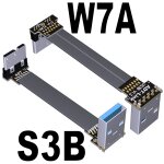 Cble adaptateur usb 3. 0 type a vers usb3. 0 micro b mle, cble de synchronisation de donnes pour ...