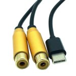 Cble adaptateur - usb - c  2x rca