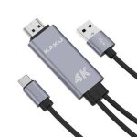 Cble adaptateur usb - c 3. 1 type c vers hdmi 4k mhl 180cm, jl124